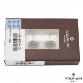 Patek Philippe White Gold Double Sealed Nautilus Cufflinks 205.9057G-001